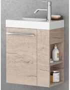 Set mobilier baie (masca si lavoar) Kolpa San Kiki 51x25xH51 cm, deschidere stanga, bej (craftwood)