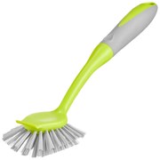 Perie pentru vase cu racleta, verde, Aseo