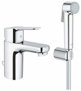 Set baterie lavoar cu dus igienic Grohe BauEdge Hygienica S