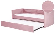 Pat extensibil  90x200 cm Mai (roz). 1035499