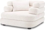 Fotoliu design LUX cu spatar rotunjit Malaga, Lyssa off-white