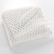 Pătură crem din microflanel 125x150 cm Mini Frosty – douceur d'intérieur