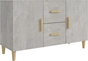 vidaXL Servantă, gri beton, 100x36x60 cm, lemn prelucrat