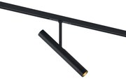 Spot modern negru pentru sistem de șină monofazat - Slimline Avery
