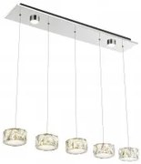 Suspensie moderna cristal led SMD 48W AMUR 49350-52H Globo