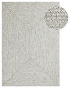 Covor alb/bej de exterior 170x120 cm - NORTHRUGS