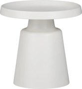 Masuta Cafea Laterala Gonda Metal Alb Diametru 50 Cm