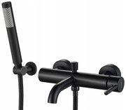 Baterie pentru cada Lungo negru mat