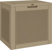 vidaXL Ladă depozitare de grădină, maro, 55,5x43x53 cm, polipropilenă