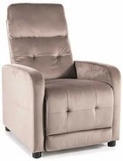 Scaun reclinabil Lennox Velvet, bej