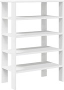 vidaXL Suport pentru încălțăminte alb 61x32x87,5 cm lemn prelucrat
