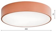 Plafonieră pentru baie CLEO 3xE27/24W/230V 40 cm diametru cupru IP54