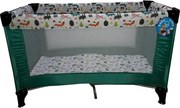 Patut Pliant, Tarc copii Baby Care™ PRO, Pliabil pe 2 Niveluri, plasa tantari,geanta transport inclusa, Verde