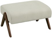 HOMCOM Taburet de Picior cu Scaun Acolchis și Piciori de Lemn pentru Salon Dormitor 69x47x36 cm Bej | Aosom Romania