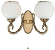 Aplica de perete cu 2 brate din alama design italian 8450