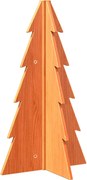 vidaXL Brad de Crăciun decorativ, maro ceruit, 69,5 cm, lemn pin masiv