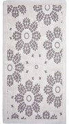 Covor din bumbac Vitaus Papatya, 80 x 150 cm, gri crem