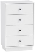 HOMCOM Sertar șifonier cu 7 sertare dulap din material lemnoas în stil modern 47 x 29 x 75 cm Alb | Aosom Romania