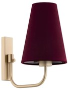 Lampă de perete SAFIANO 1xE27/15W/230V roșu-burgund Argon 8376