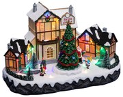 Figurina de Crăciun, Cafenea cu iluminare LED