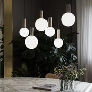 Ideal Lux - Candelabru LED suspendat pe cablu ODEON LED/39W/230V CRI 90 bej/alb