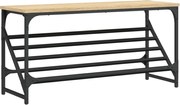 vidaXL Suport de pantofi, stejar sonoma, 90x30x45 cm, lemn prelucrat