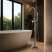 Baterie de podea Rea Lungo Chrome