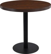 vidaXL Masă de bistro, maro închis, 80 cm, MDF