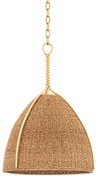 Lustra Suspendata din Franghie Lampakanai, Design Lux, auriu, Woodlawn