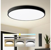 Brilagi - Lampă LED dimabilă POOL SMART 128W/230V, diametru 100 cm, Wi-Fi Tuya, negru + telecomandă
