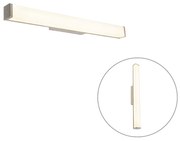 Lampa de perete moderna pentru baie din otel 62 cm IP44 - Cascada