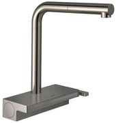 Baterie bucatarie cu dus extractibil Hansgrohe Aquno Select M81 2 functii inox periat