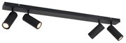 Spoturi inteligente de tavan negre cu 4 lumini reglabile, inclusiv 4 Wifi GU10 50mm - Renna