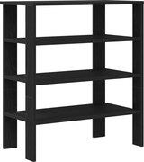 vidaXL Pantofar, negru, 61x32x70 cm, lemn prelucrat