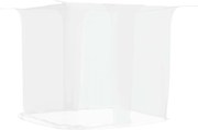vidaXL Plasa de tantari suspendata 156 ochiuri alb 220x150x180 cm