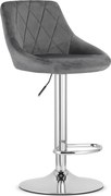 Reducere Scaun de bar gri VELVET KAST II. calitate.