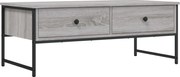 vidaXL Măsuță de cafea, gri sonoma, 101x49x39,5 cm, lemn compozit