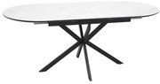 Masă de bucătărie Maxwell II 140 x 80 cm, alb / negru