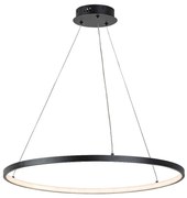 Lustra LED suspendata din metal negru Beliza