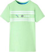 vidaXL Tricou pentru copii, verde neon, 128