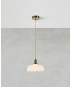 Lustră pe cablu Markslöjd 108857 KURAGE 1xE27/40W/230V alamă/alb