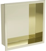 Mexen X-Wall-R raft de încastrare cu flanșă 30 x 30 cm, Aurie - 1950303010