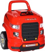 Homcom, camion de jucarie, cu functii si accesorii, 3-5 ani, rosu | Aosom Romania