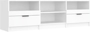 vidaXL Comodă TV, alb, 150x33,5x45 cm, lemn prelucrat