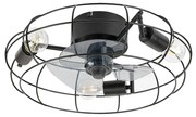 Plafonieră cu ventilator Rabalux 71043 Cadmus, negru