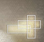 Aplica de perete LED dimabila design modern Quadratus white