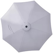 Outsunny Copertină de Rezervă pentru Umbrelă cu Priză de Aer, Rezistentă la UV și Apă, Ø295 cm, Gri | Aosom Romania