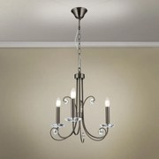 Candelabru stil clasic cu cristal K9 ARIANE 3L nickel inchis