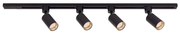 Spot pentru șină TRACER 4xGU10/10W/230V 1 m negru