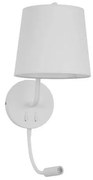 Aplica de perete moderna cu reader LED Sage alba NVL-9129329